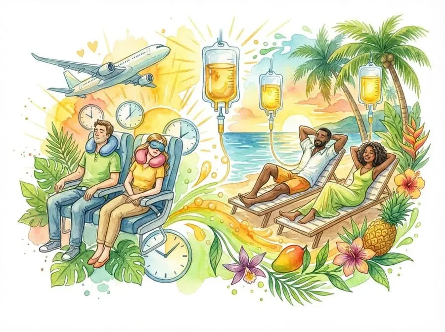 Wellness IV drips: post-flight recovery and acclimatisation